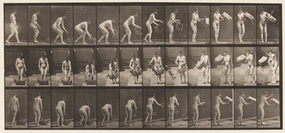 Tavola 213. Sollevare e svuotare un cestino da Eadweard Muybridge