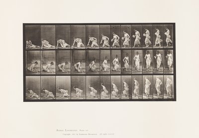 Sedersi a terra da Eadweard Muybridge