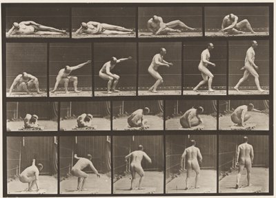Tavola 258. Alzarsi da terra e camminare via da Eadweard Muybridge