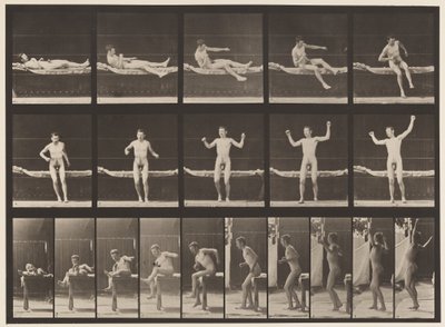 Tavola 260. Alzarsi dal divano e allungare le braccia, 1885 da Eadweard Muybridge