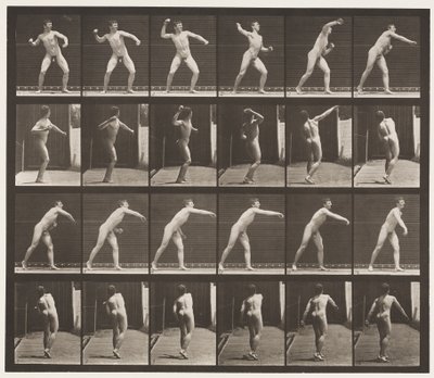 Tavola 286. Baseball; lancio da Eadweard Muybridge