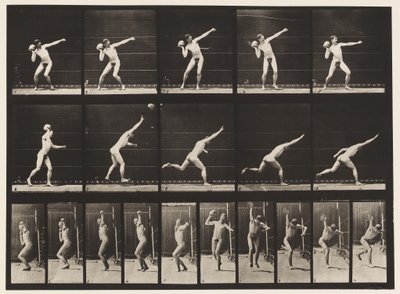 Tavola 314. Sollevare una roccia da 20 libbre da Eadweard Muybridge