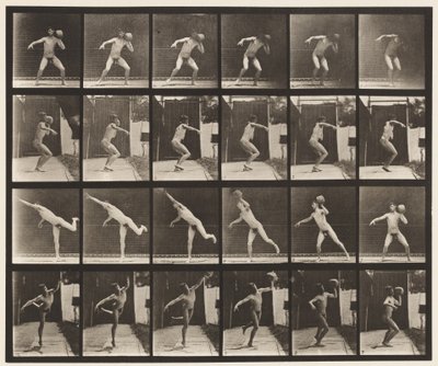 Tavola 315. Sollevare una roccia di 20 libbre da Eadweard Muybridge