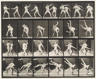 Piatto 332. Boxe; cross-buttocks (scarpe) da Eadweard Muybridge