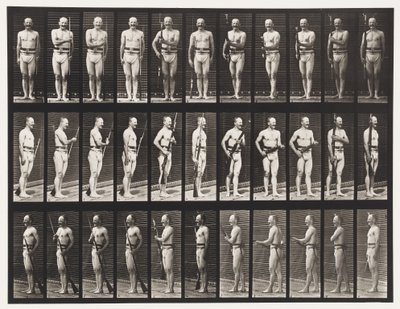 Fissare e Sganciare le Baionette, 1872-1885 da Eadweard Muybridge