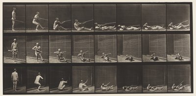 Sdraiarsi sulla Schiena e Sparare, 1872-1885 da Eadweard Muybridge