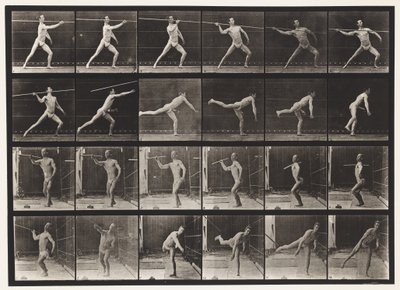 Lanciare una lancia da Eadweard Muybridge