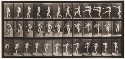 Calciare un cappello da Eadweard Muybridge