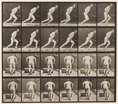 Spingere un rullo da giardino da Eadweard Muybridge