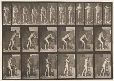 Piastra 395. Girare una manovella da Eadweard Muybridge
