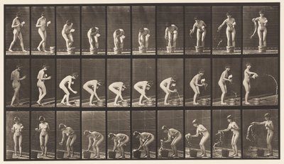 Piatto 440. Piegandosi e sciacquando un bicchiere da Eadweard Muybridge