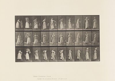 Tavola 495. Fasi varie della toilette da Eadweard Muybridge