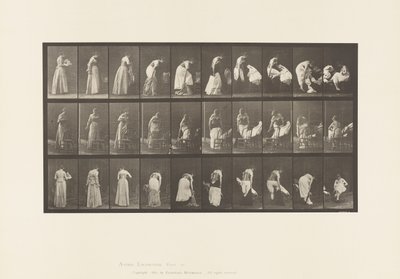 Tavola 497. Fasi varie della toilette, 1885 da Eadweard Muybridge