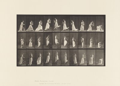 Tavola 515. Salire e scendere le scale, ecc., 1885 da Eadweard Muybridge