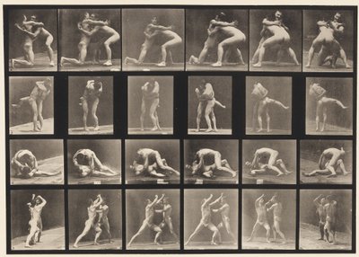 Tavola 520. A, 98 e 100 lotta; B, 98 e 100 lotta da Eadweard Muybridge