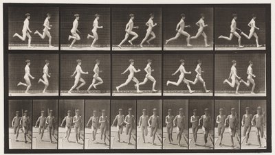 Tavola 69. Correre due modelli da Eadweard Muybridge