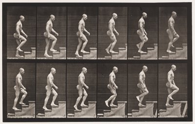 Tavola 91. Salita delle scale da Eadweard Muybridge