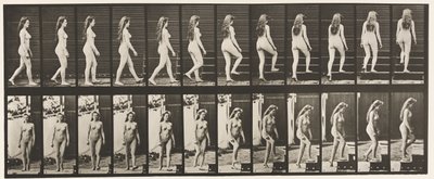 Tavola 99. Girarsi e salire le scale da Eadweard Muybridge