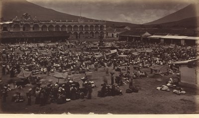 Piazza e Palazzo del Viceré - Antigua de Guatemala da Eadweard Muybridge