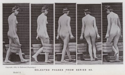 La figura umana in movimento: Fasi selezionate dalla serie 43 da Eadweard Muybridge