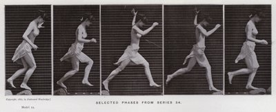 La figura umana in movimento: Fasi selezionate dalla serie 54 da Eadweard Muybridge