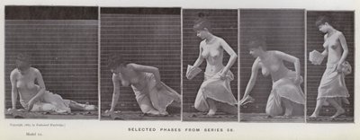 La figura umana in movimento: Fasi selezionate dalla serie 56 da Eadweard Muybridge
