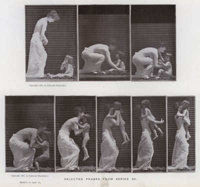 Figura umana in movimento: Fasi selezionate dalla serie 80 da Eadweard Muybridge