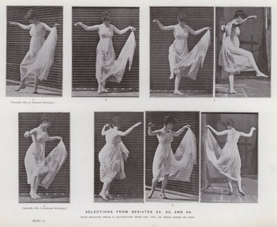 La figura umana in movimento: Selezioni dalle serie 62, 63 e 64 da Eadweard Muybridge