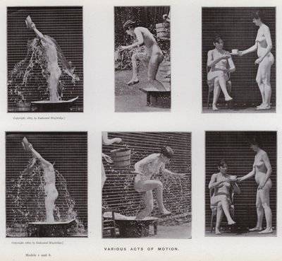 La figura umana in movimento: Vari atti di movimento da Eadweard Muybridge
