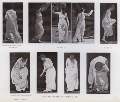 La figura umana in movimento: Varie fasi di movimento da Eadweard Muybridge