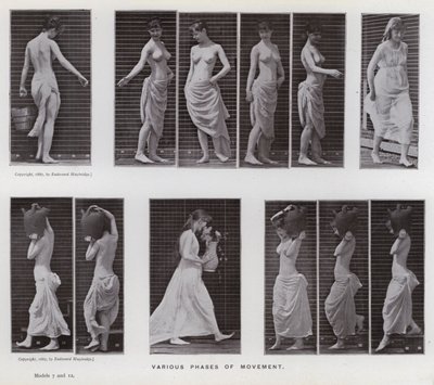 Figura umana in movimento: Varie fasi del movimento da Eadweard Muybridge