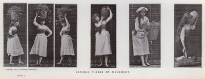 La figura umana in movimento: Varie fasi di movimento da Eadweard Muybridge