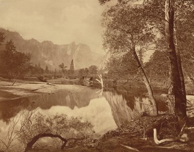 Valle dello Yosemite da Mosquito Camp, n. 22, 1872 (foto) da Eadweard Muybridge