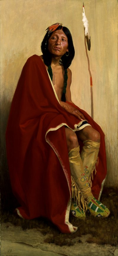 Elk-Foot della tribù Taos, 1909 da Eanger Irving Couse