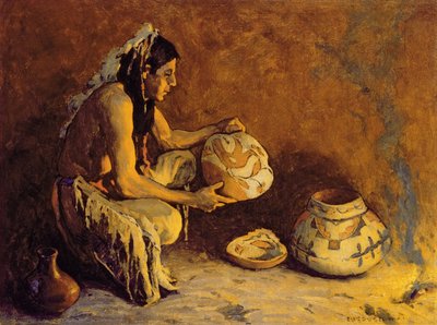 Il vaso degli uccelli, 1933 da Eanger Irving Couse