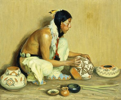 Il vasaio da Eanger Irving Couse