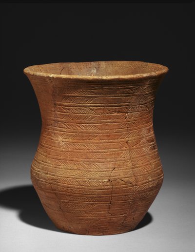 Bicchiere campaniforme da una tomba a Radley, Barrow Hills, c.2500-2150 a.C. da Early Bronze Age