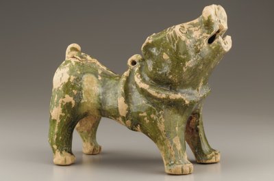 Figura tombale di un cane che abbaia, inizio 1°-inizio 3° secolo da Eastern Han Dynasty Chinese School