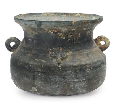 Grande calderone, Tardo Zhou Orientale, V-III secolo a.C. da Eastern Zhou Dynasty Chinese School
