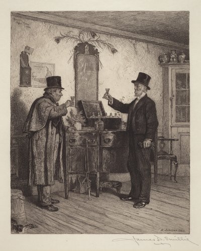 Un bicchiere con il proprietario terriero da Eastman Johnson