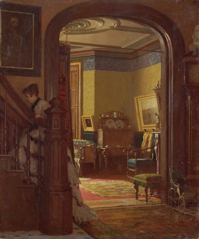 Non a casa, c.1873 da Eastman Johnson