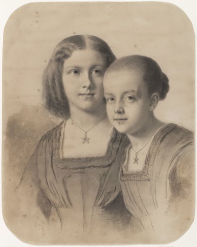 Ritratto di Woltera Geertruida, contessa di Limburg Stirum e contessa Frederika Augusta da Eastman Johnson