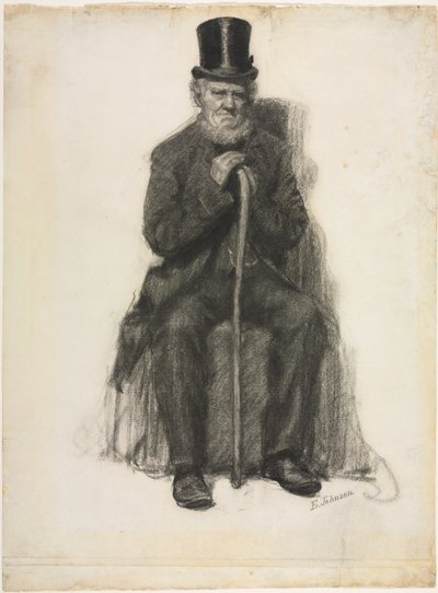 Studio di un vecchio (Possibile studio per il ritratto di Peter Folger), c.1886 da Eastman Johnson