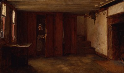 La cucina di Susan Ray, Nantucket, 1875 da Eastman Johnson
