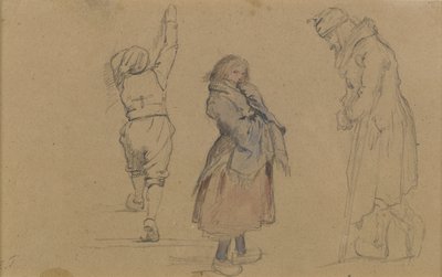Tre figure olandesi, c.1852 da Eastman Johnson
