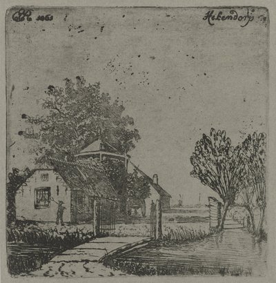 Veduta di Hekendorp da Eberhard Cornelis Rahms
