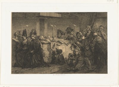 Maria di Borgogna sul suo letto funebre da Edgar Alfred Baes
