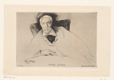 Ritratto di Alfred Stevens da Edgar Chahine