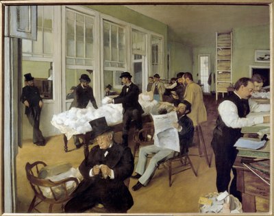 Un ufficio del cotone a New Orleans da Edgar Degas