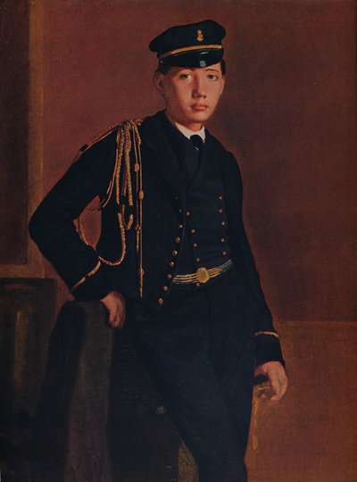 Achille de Gas in uniforme da cadetto, 1856-1857 da Edgar Degas